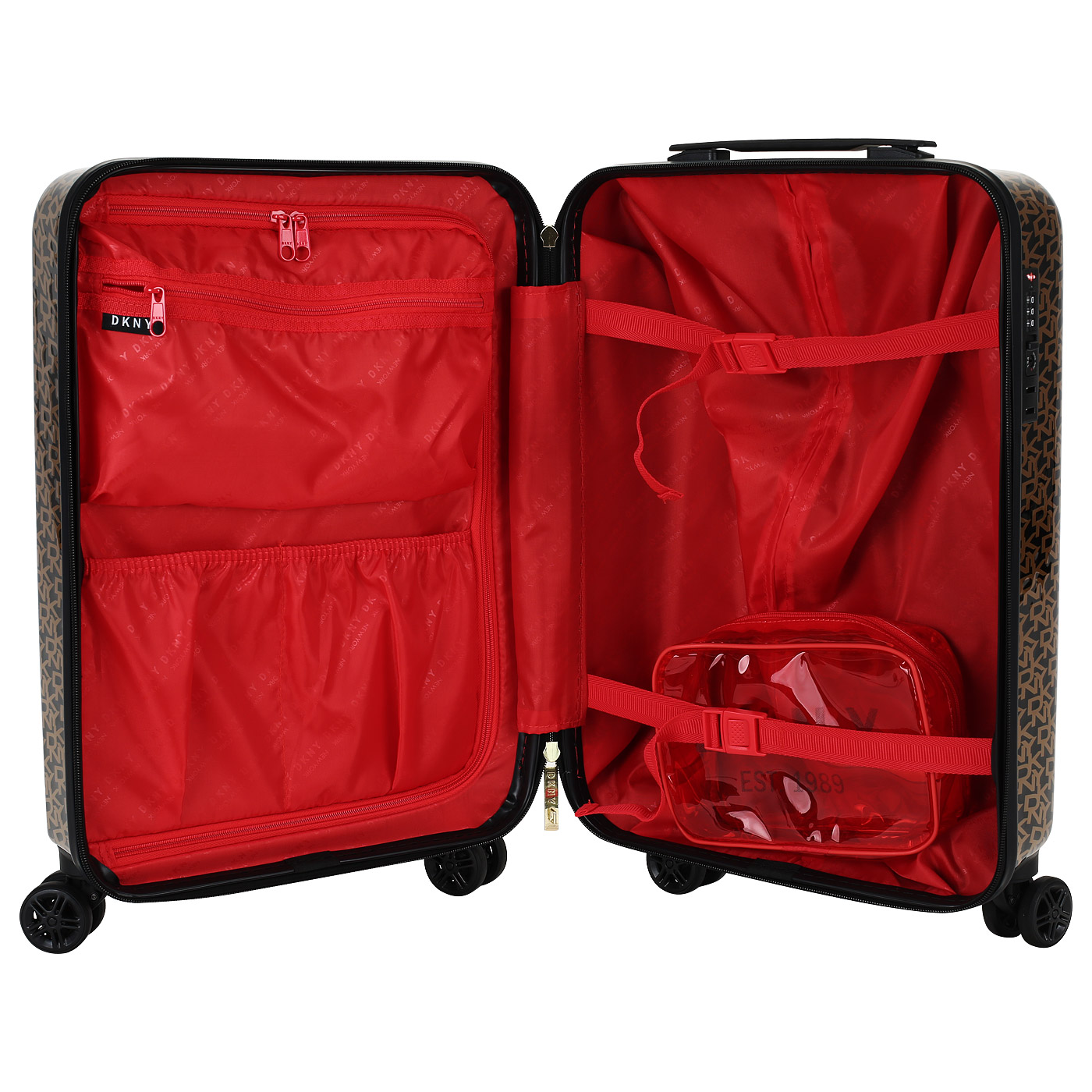 Чемодан маленький S из ABS-пластика с кодовым замком DKNY DKNY-069 Vintage Signature Hardside