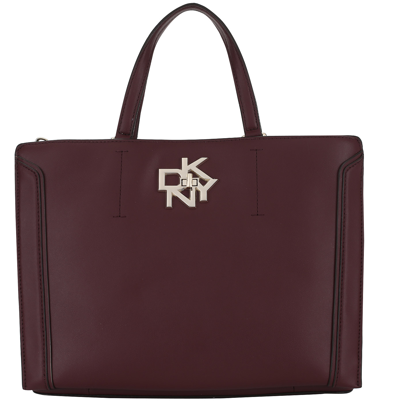 DKNY Кожаная сумка с тремя отделами