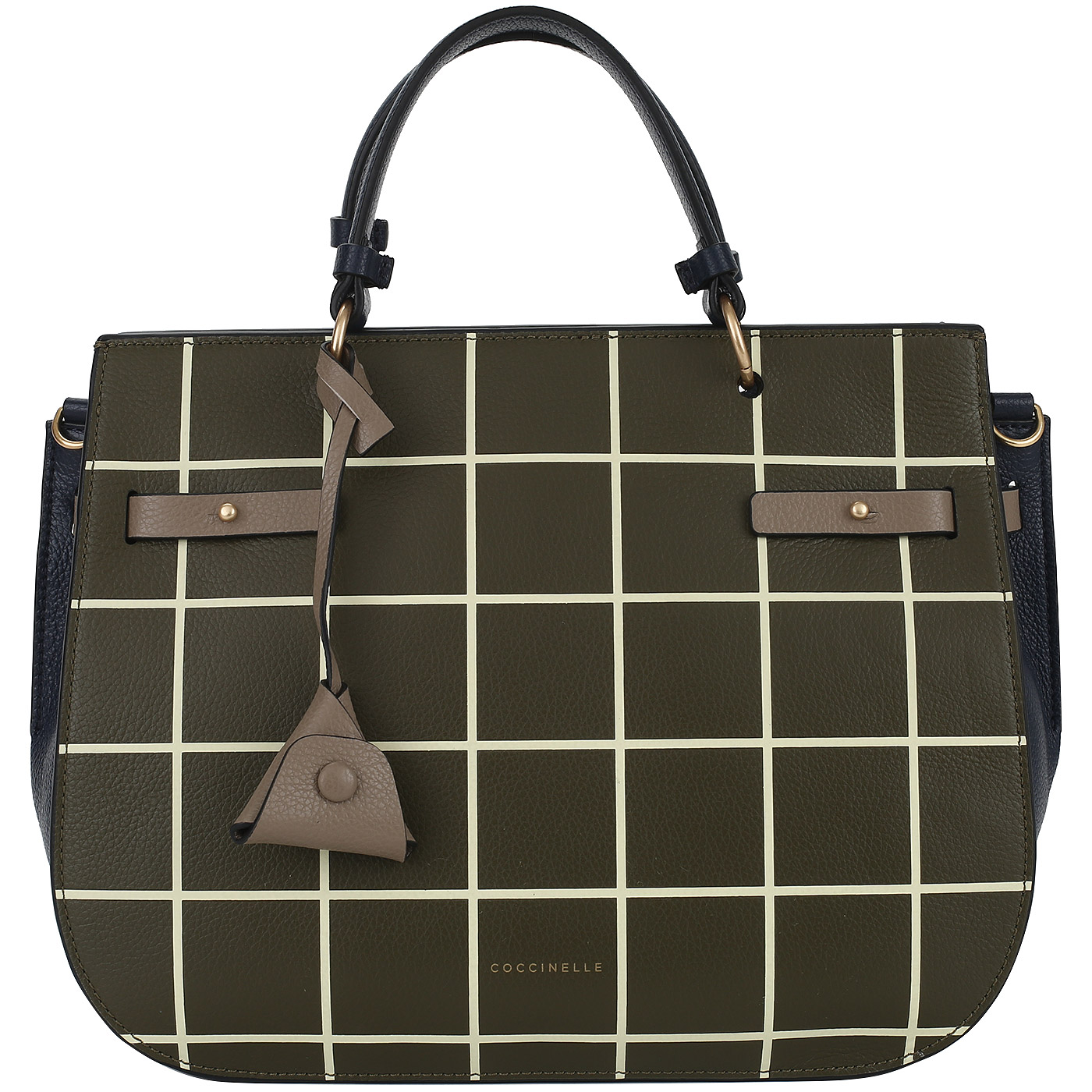 Coccinelle Кожаная сумка в клетку