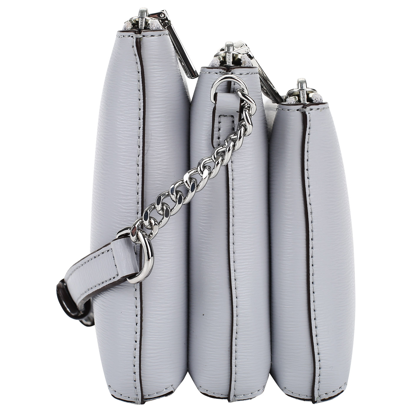 Серая кожаная сумочка DKNY Bryant