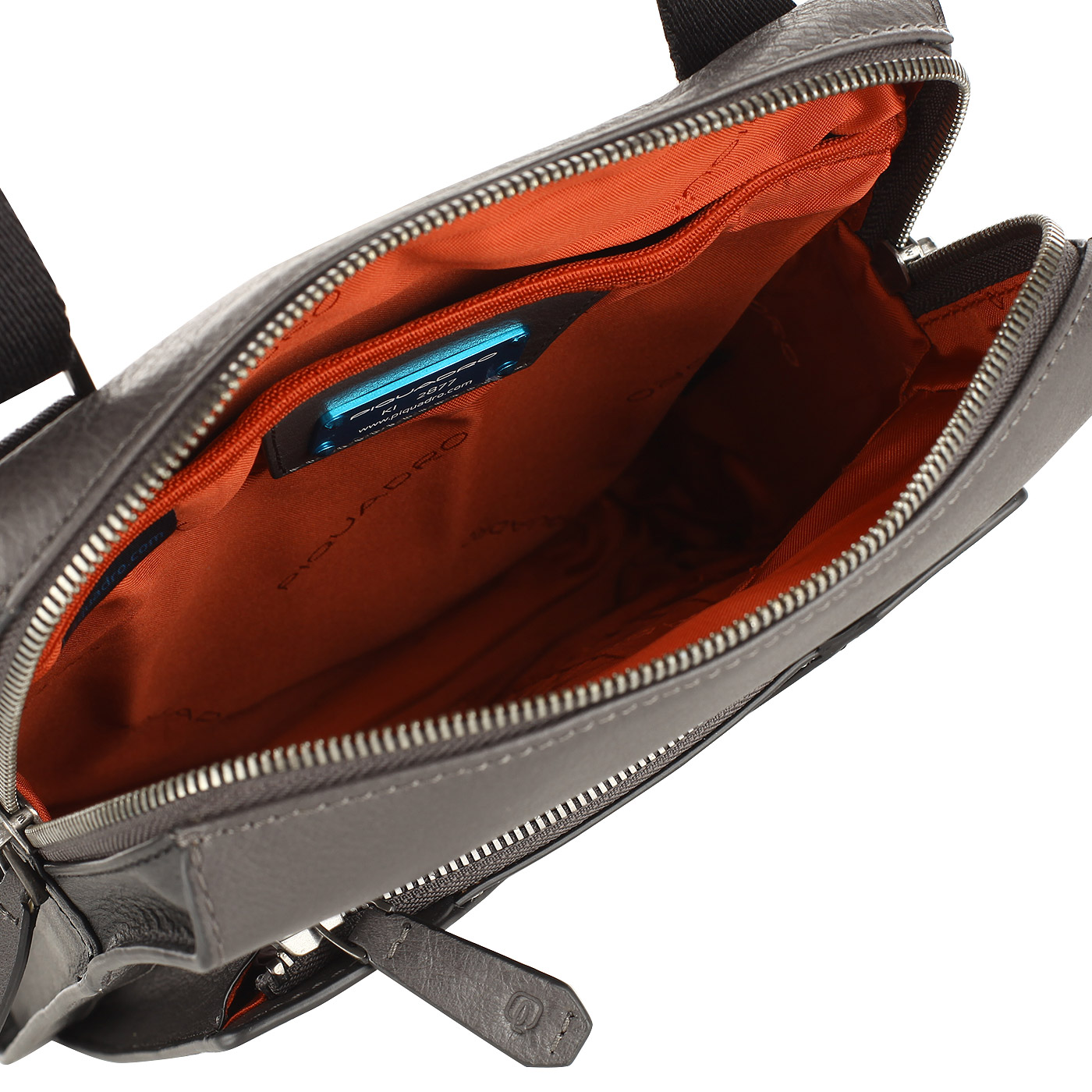 Кожаная сумка-планшет на молнии Piquadro Prisma
