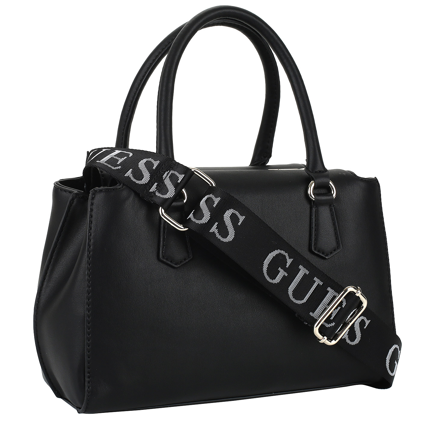 Черная сумка с тремя отделами Guess Felix