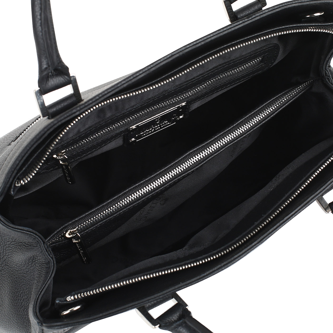 Черная сумка с вышивкой Marina Creazioni 