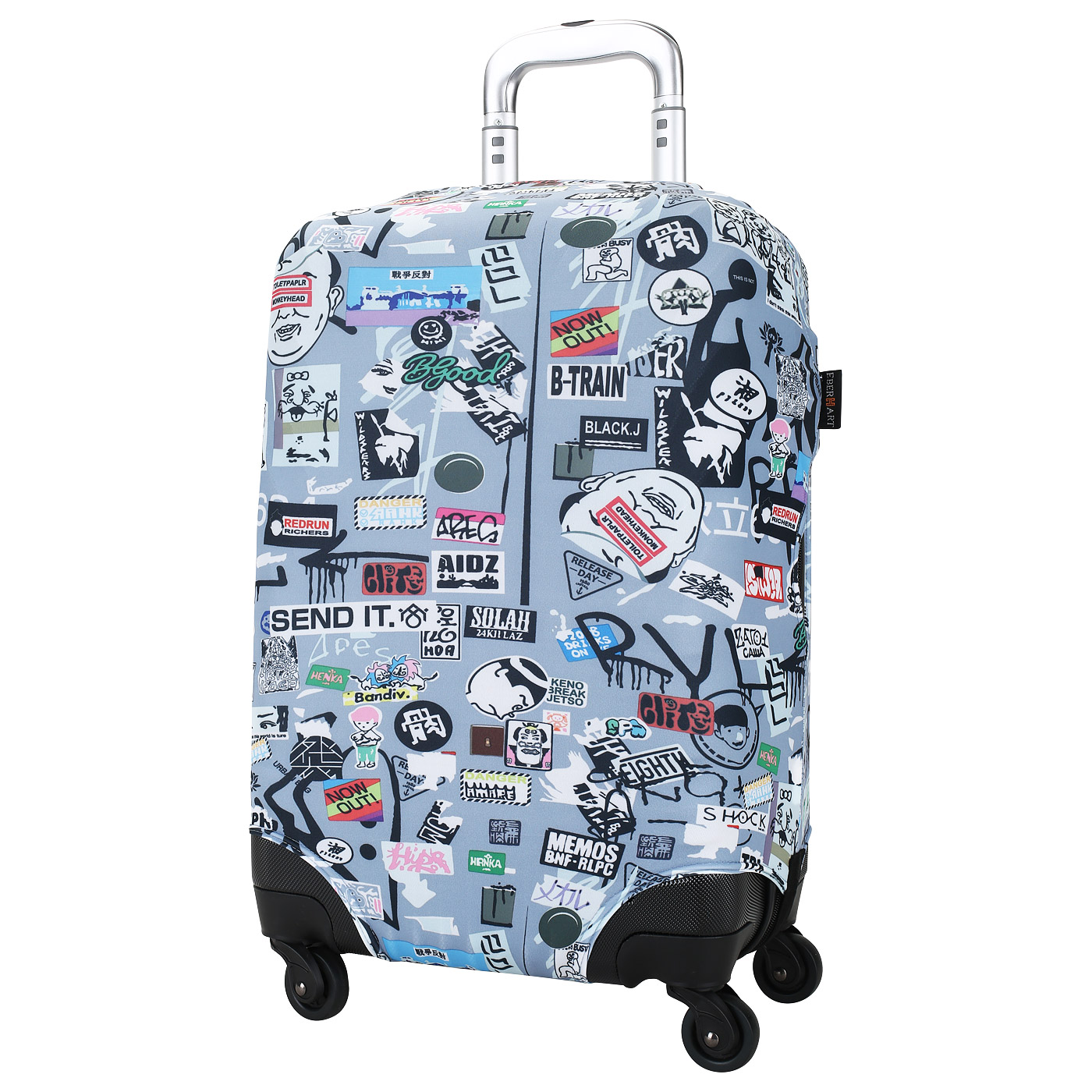 Eberhart Чехол для большого чемодана с оригинальным принтом