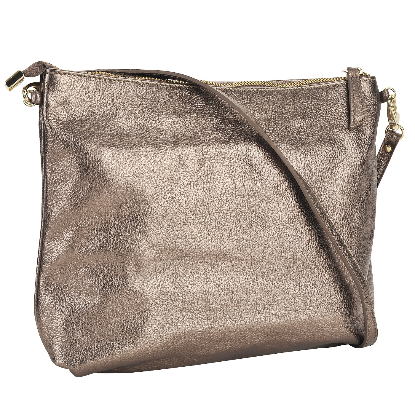 Женская кожаная сумка со съемным регулируемым плечевым ремешком Marina Creazioni 