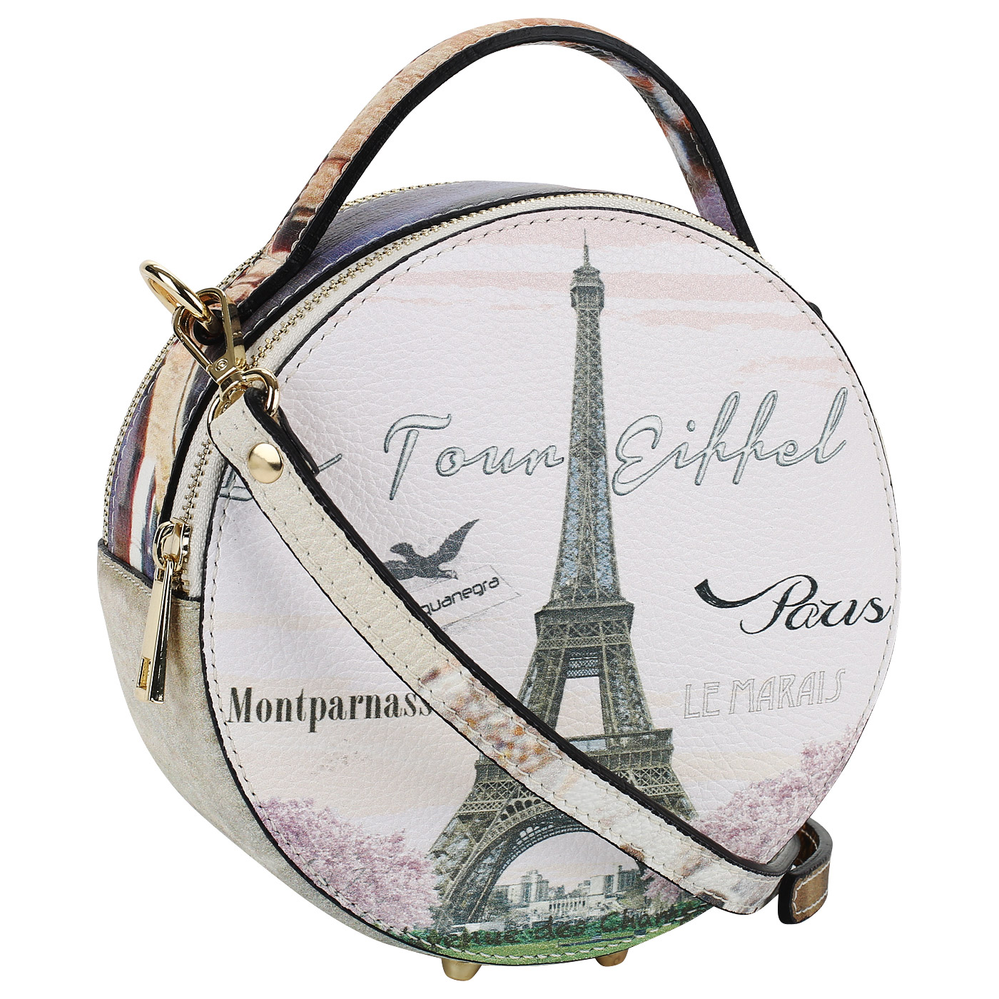 Кожаная сумочка через плечо Acquanegra Paris