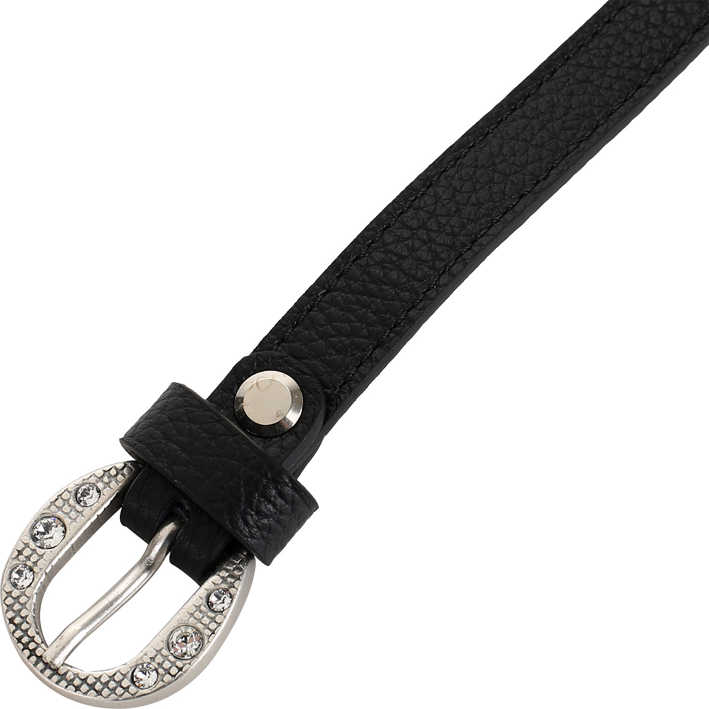 Узкий кожаный ремень Marina Creazioni 