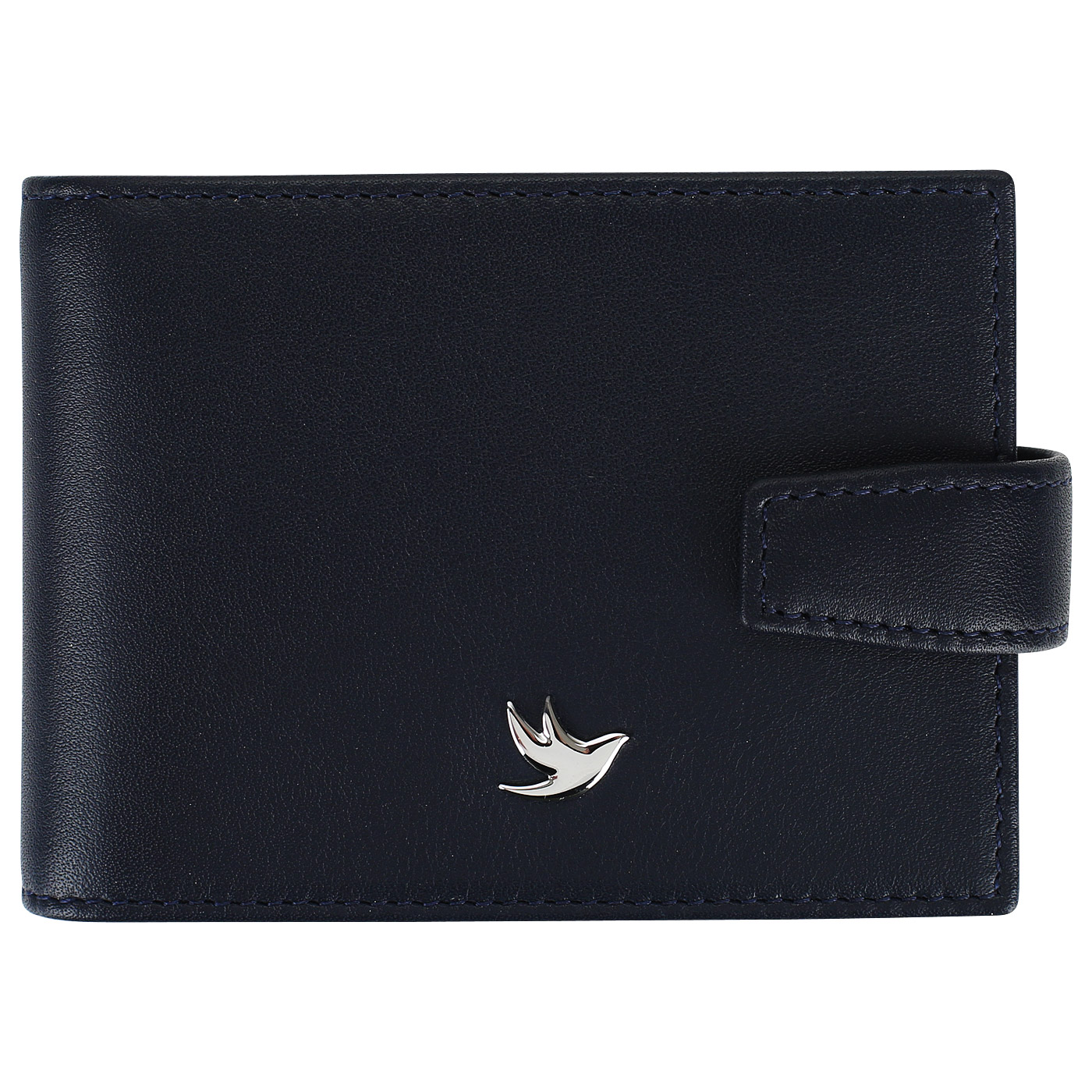 Aurelli Синяя кожаная визитница