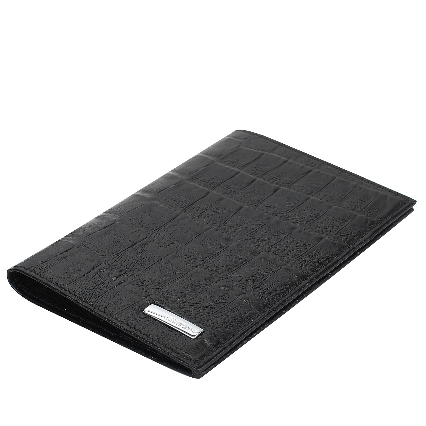 Черная обложка для паспорта Neri Karra 