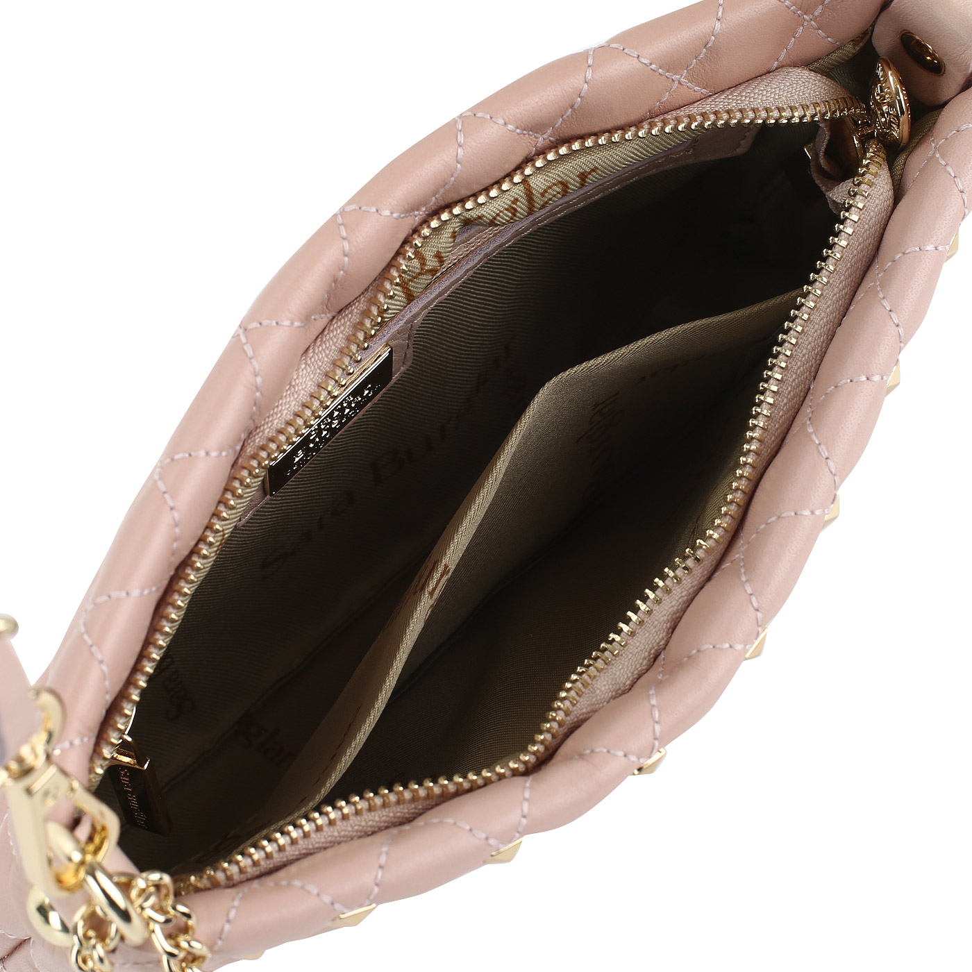 Стеганая сумочка на молнии Sara Burglar Nelly Star