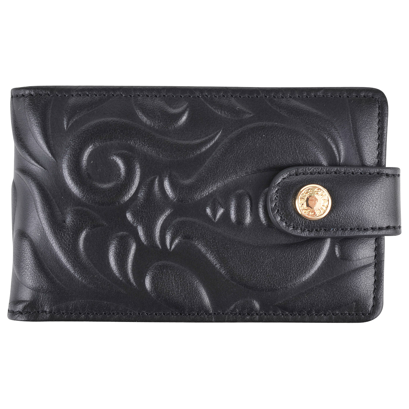 Chatte Кожаная визитница с тиснением