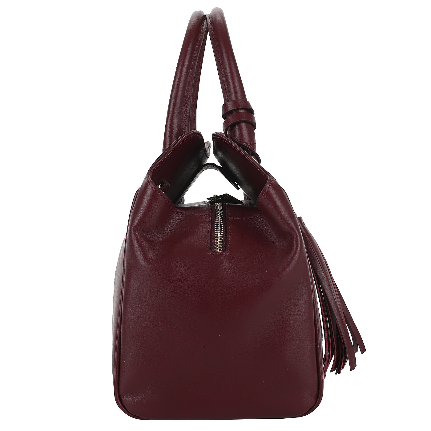 Бордовая сумка с тремя отделами Aurelli 