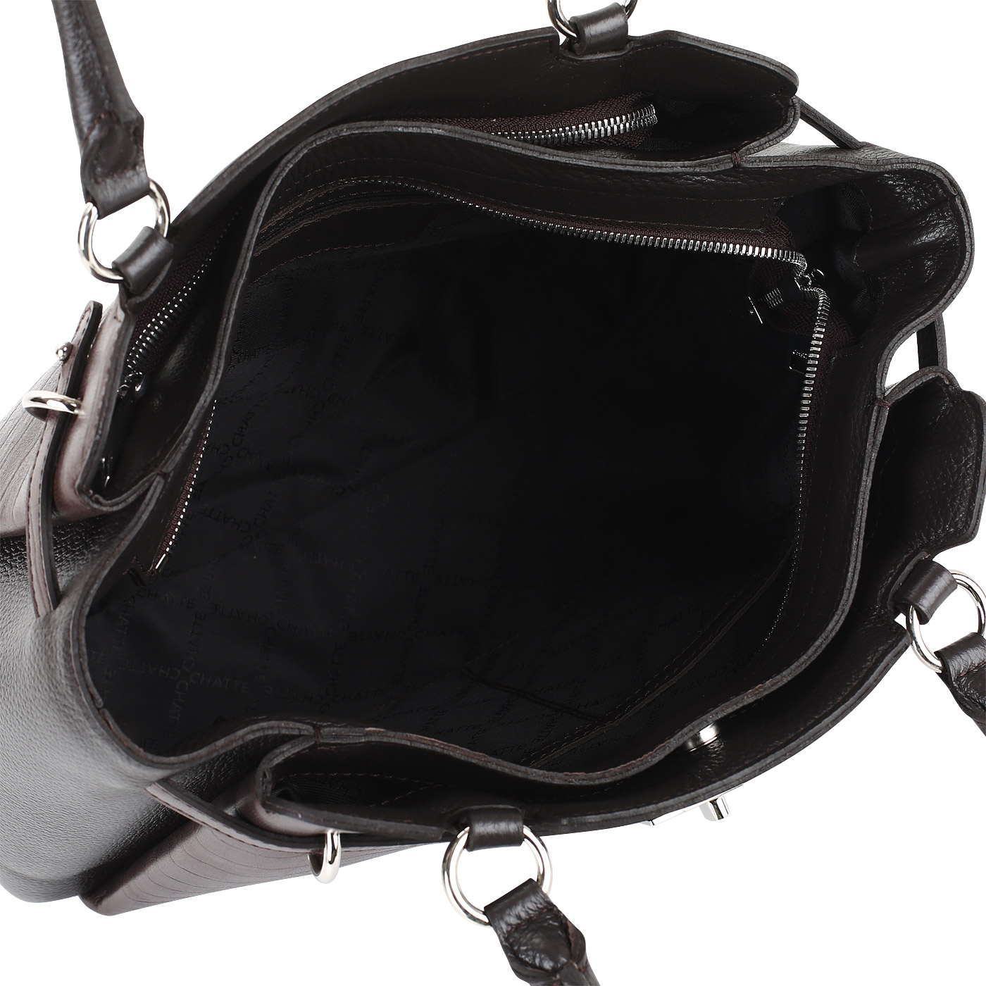 Сумка из коричневой кожи Chatte 