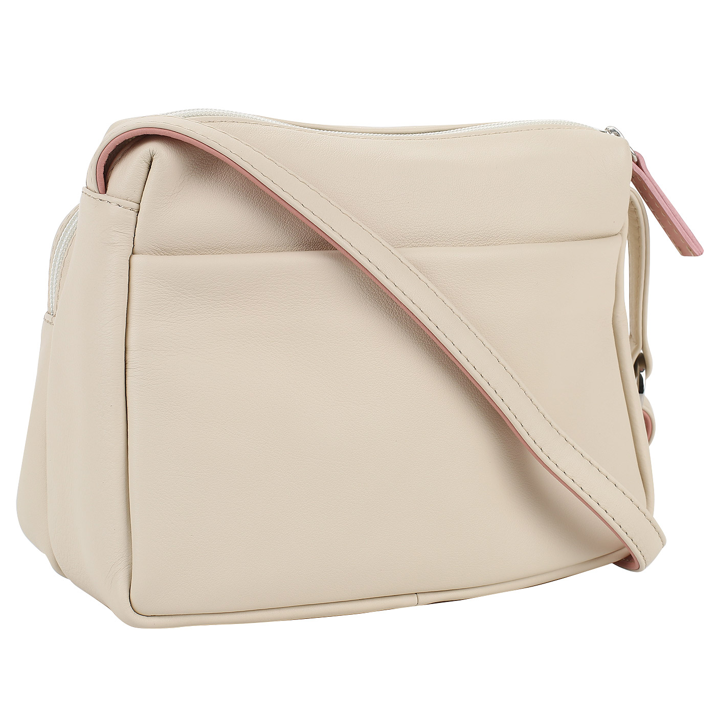 Кремовая сумка с двумя отделами Bruno Rossi 