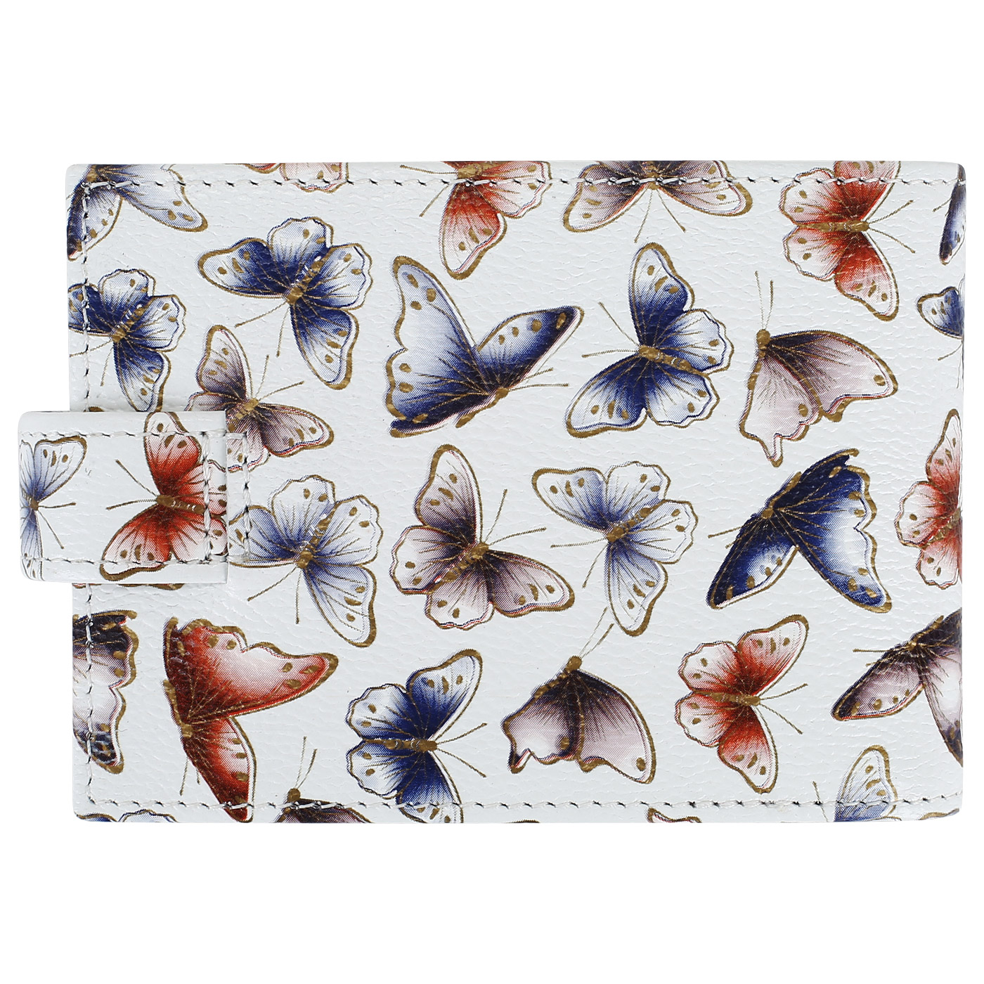 Компактная кожаная визитница Aurelli Alma fantasia