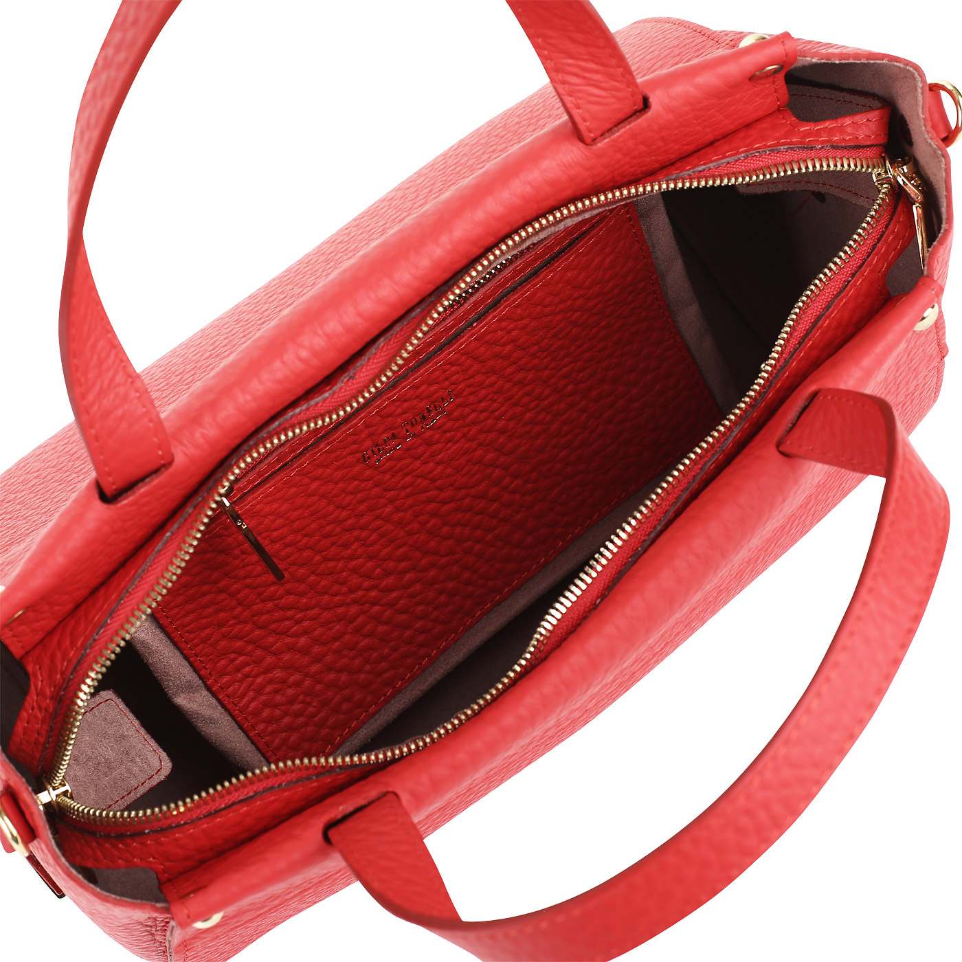 Красная кожаная сумка Gilda Tonelli King Eco