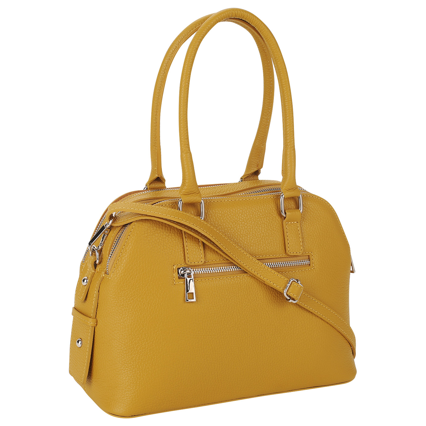 Желтая кожаная сумка Piumelli Sydney