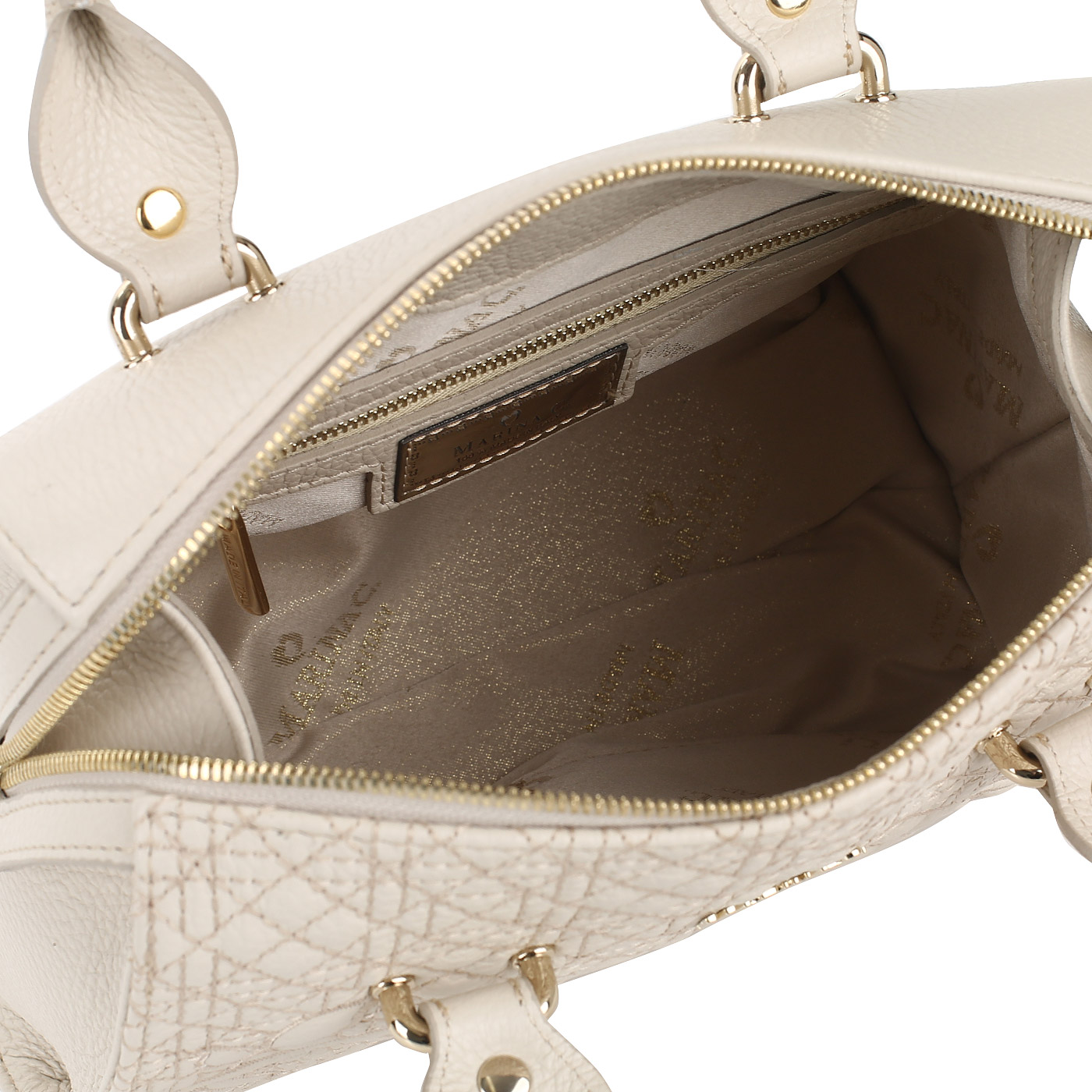 Кожаная сумка на молнии Marina Creazioni 