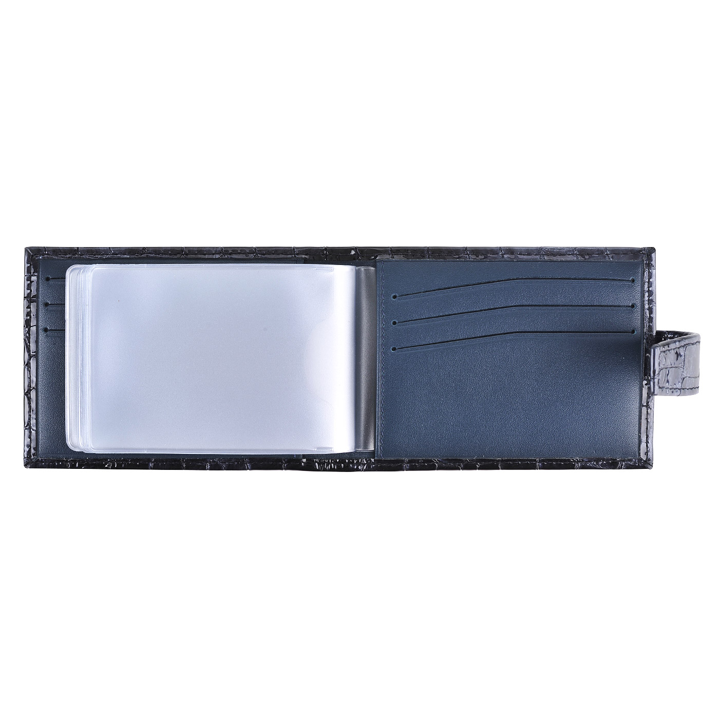 Визитница с отделкой под крокодиловую кожу Aurelli Divine