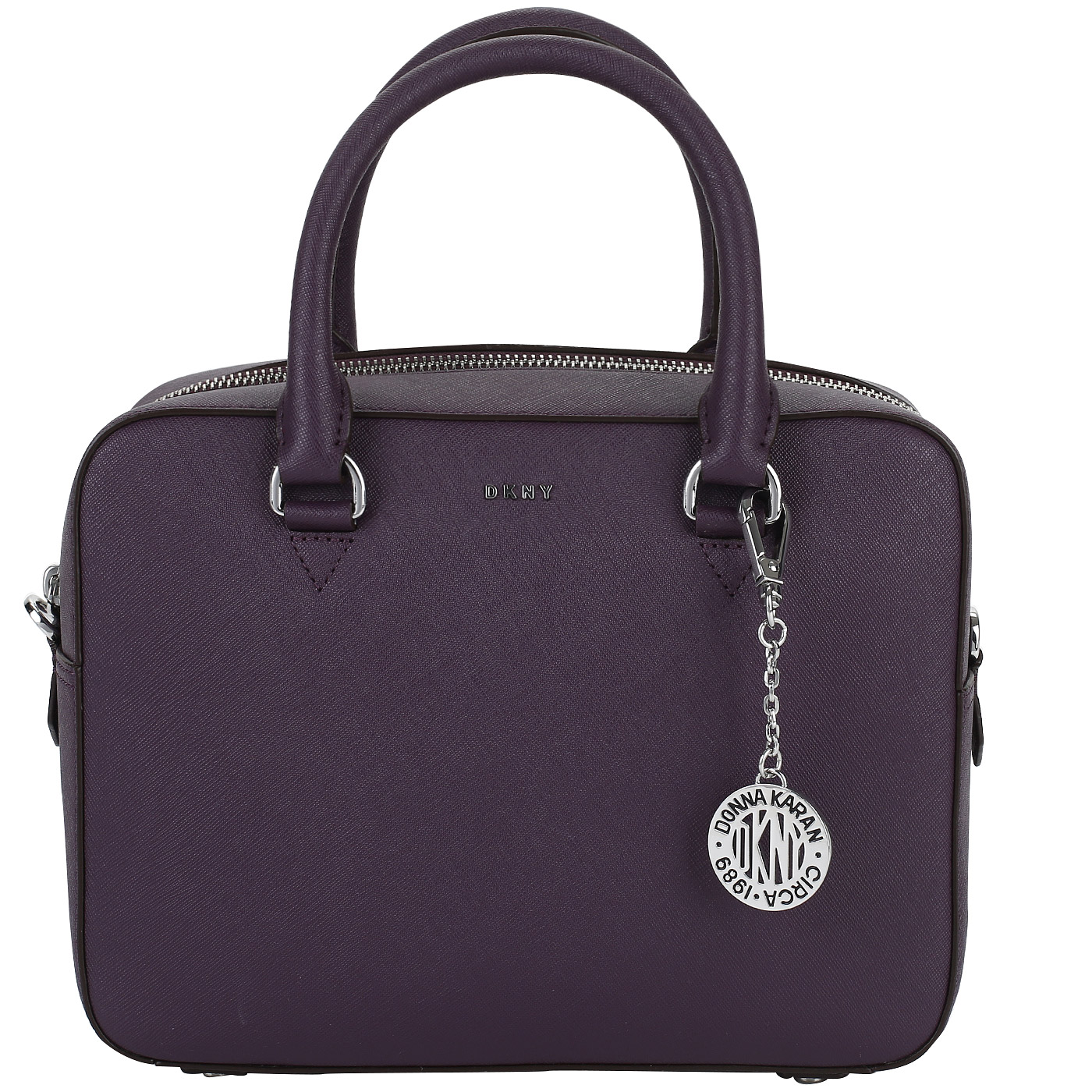 DKNY Сафьяновая сумочка на молнии