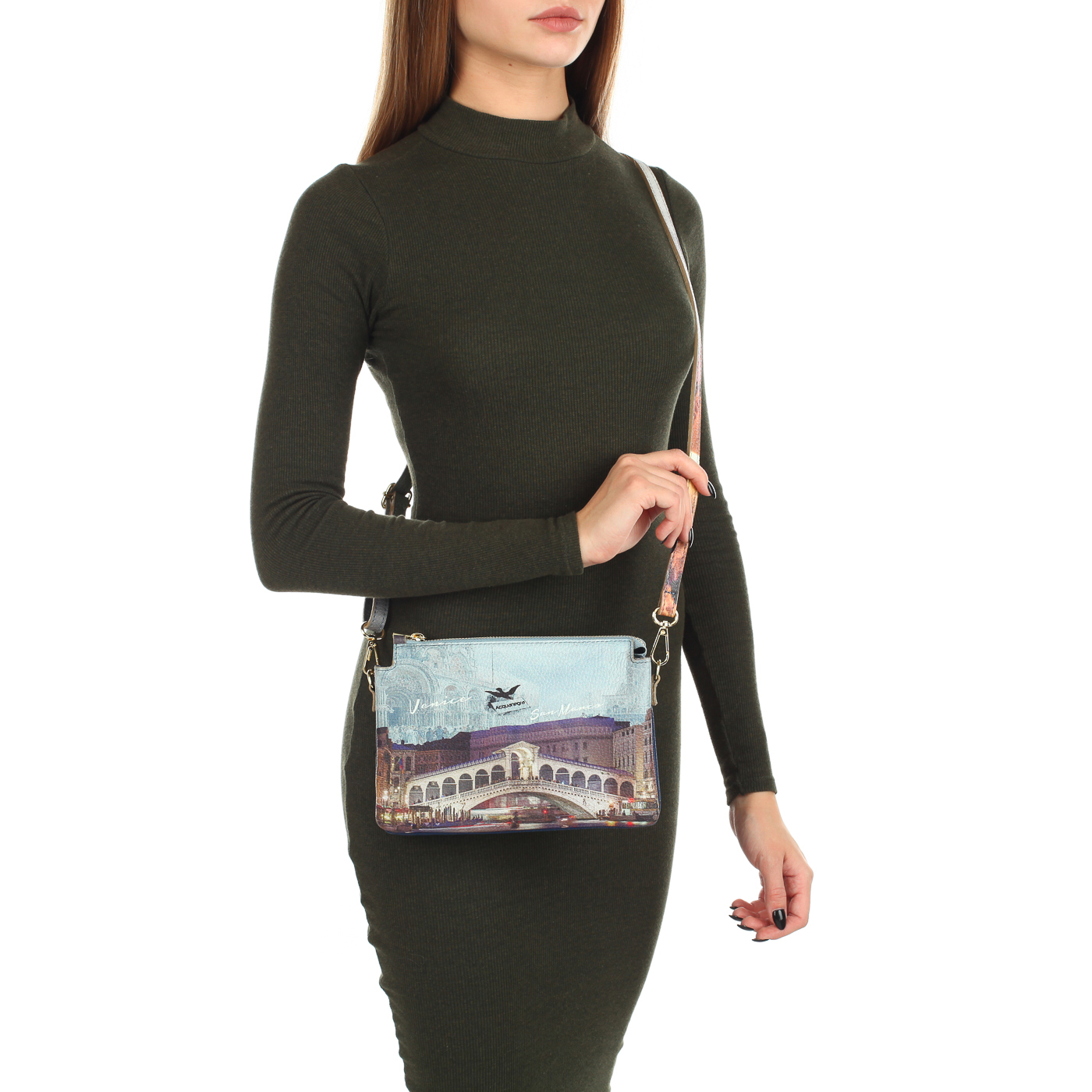 Сумочка с принтом Acquanegra Venezia