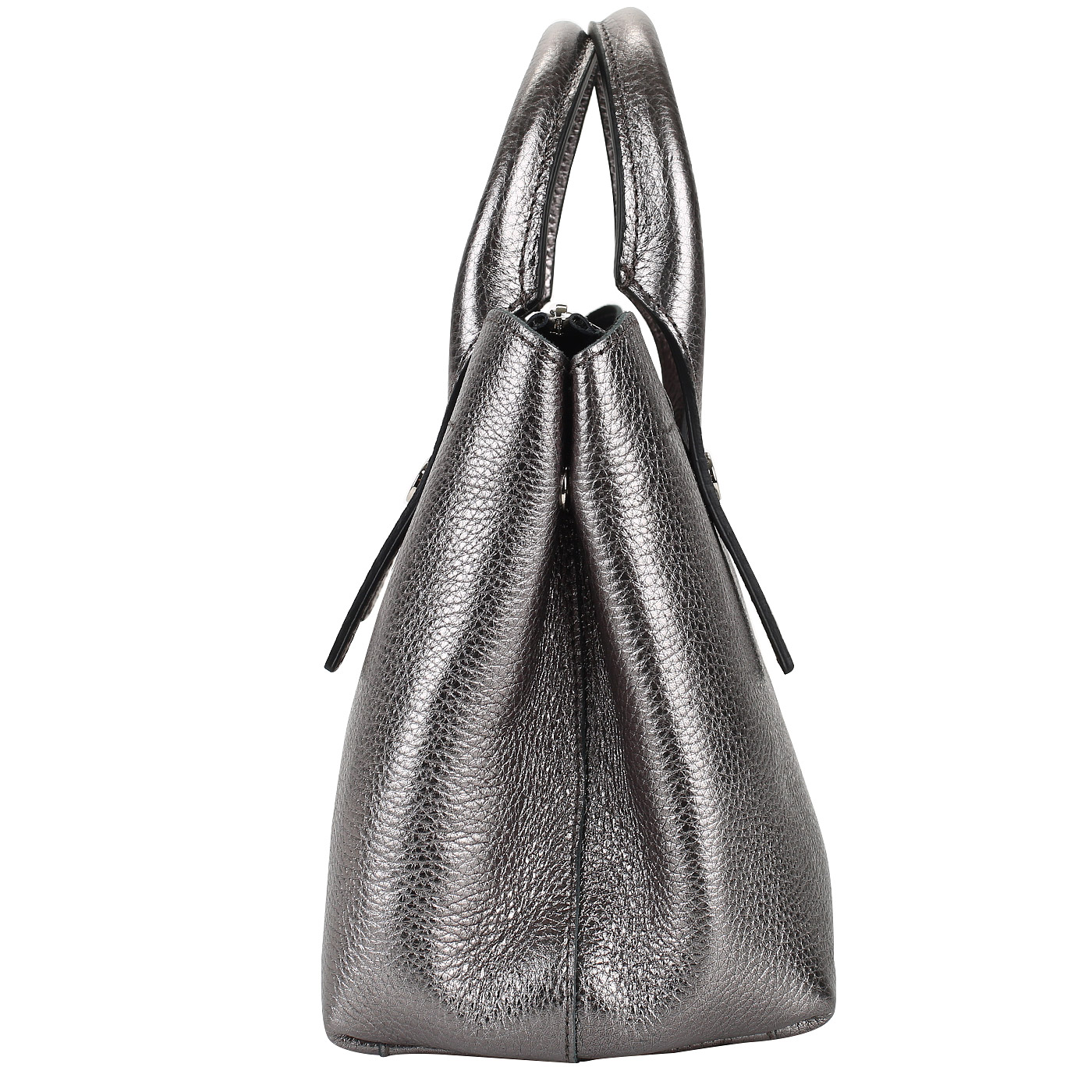 Компактная сумочка из металлизированной кожи Ripani Glassa