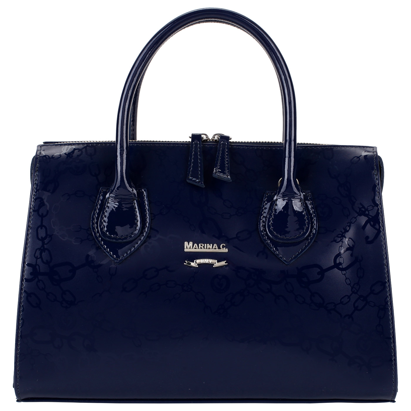 Marina Creazioni Лакированная кожаная сумка