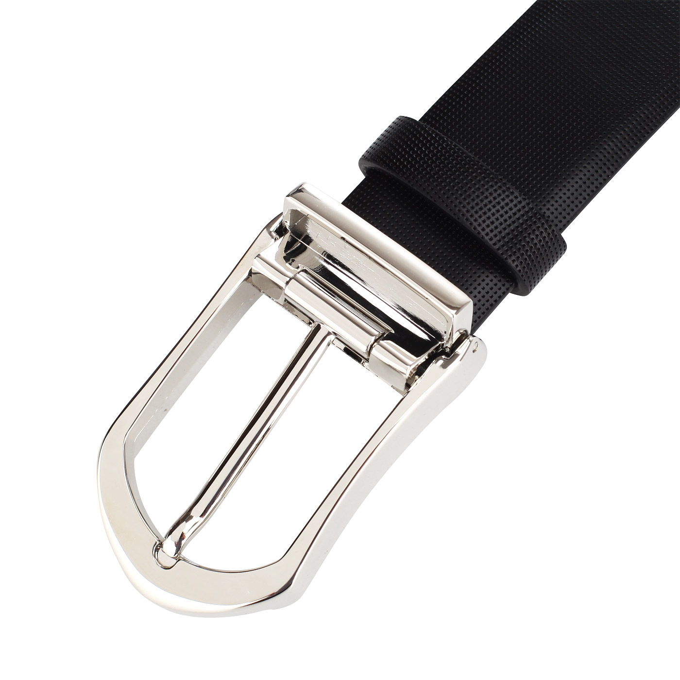 Тисненый ремень из черной кожи Mayrhoff 