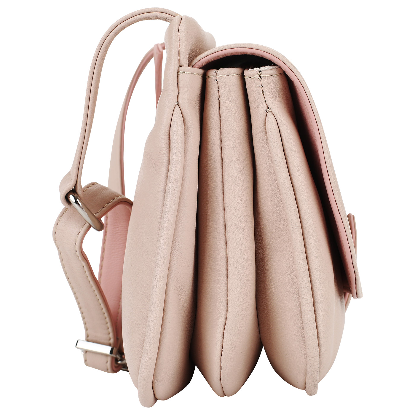 Кожаная сумочка с откидным клапаном Bruno Rossi 