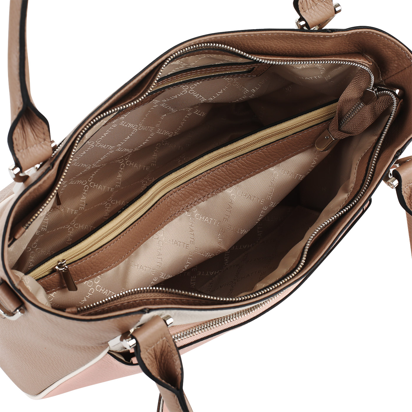 Кожаная сумка на молнии Chatte Marseille