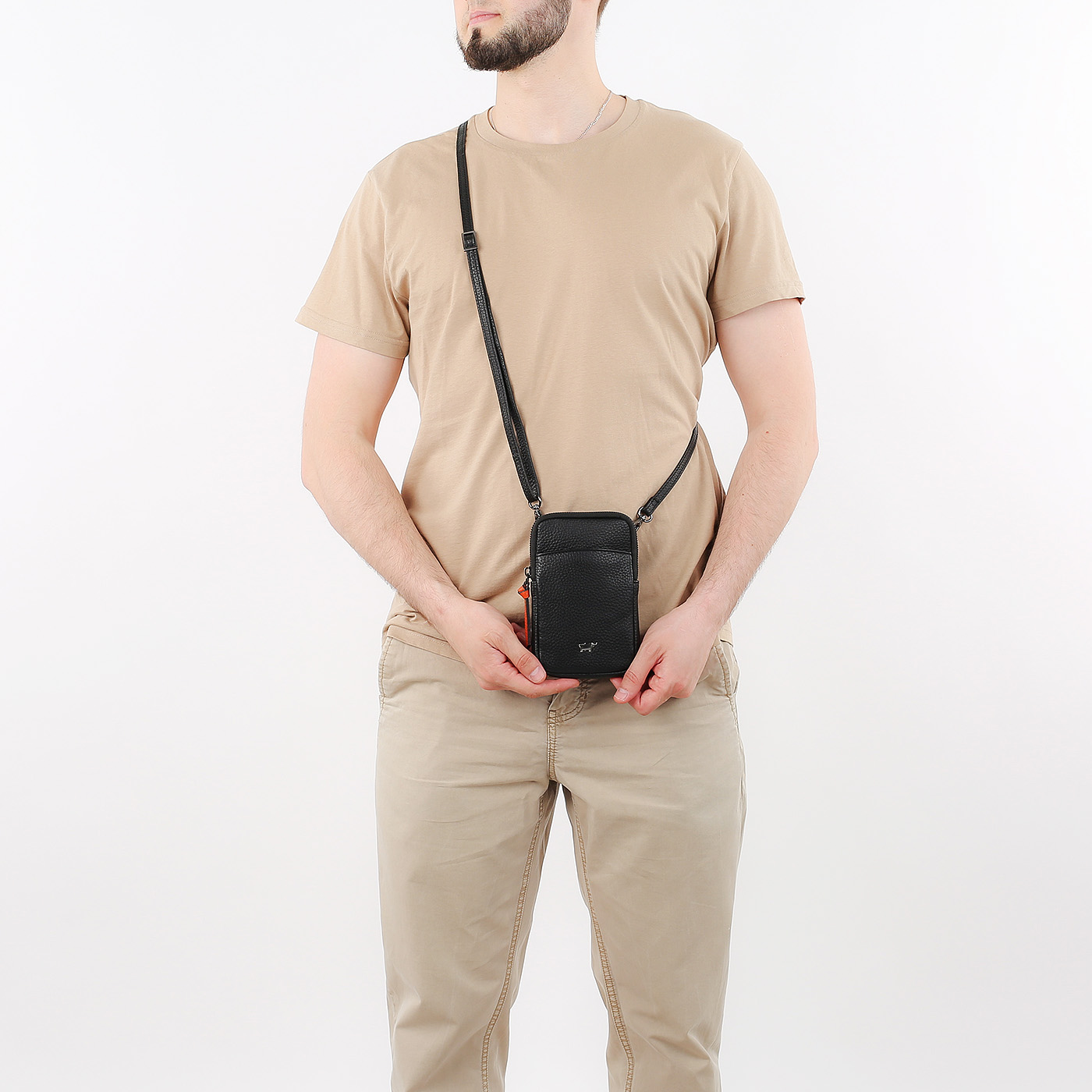 Кожаная миниатюрная сумка Braun Buffel Novara