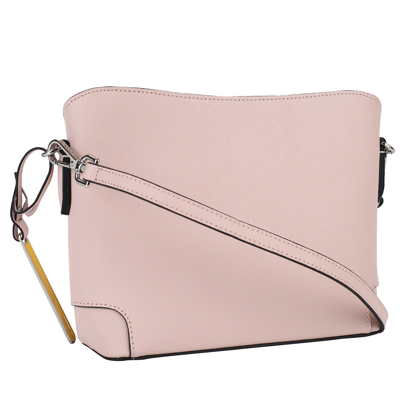 Аккуратная сумочка из розового сафьяна Cromia Wisper