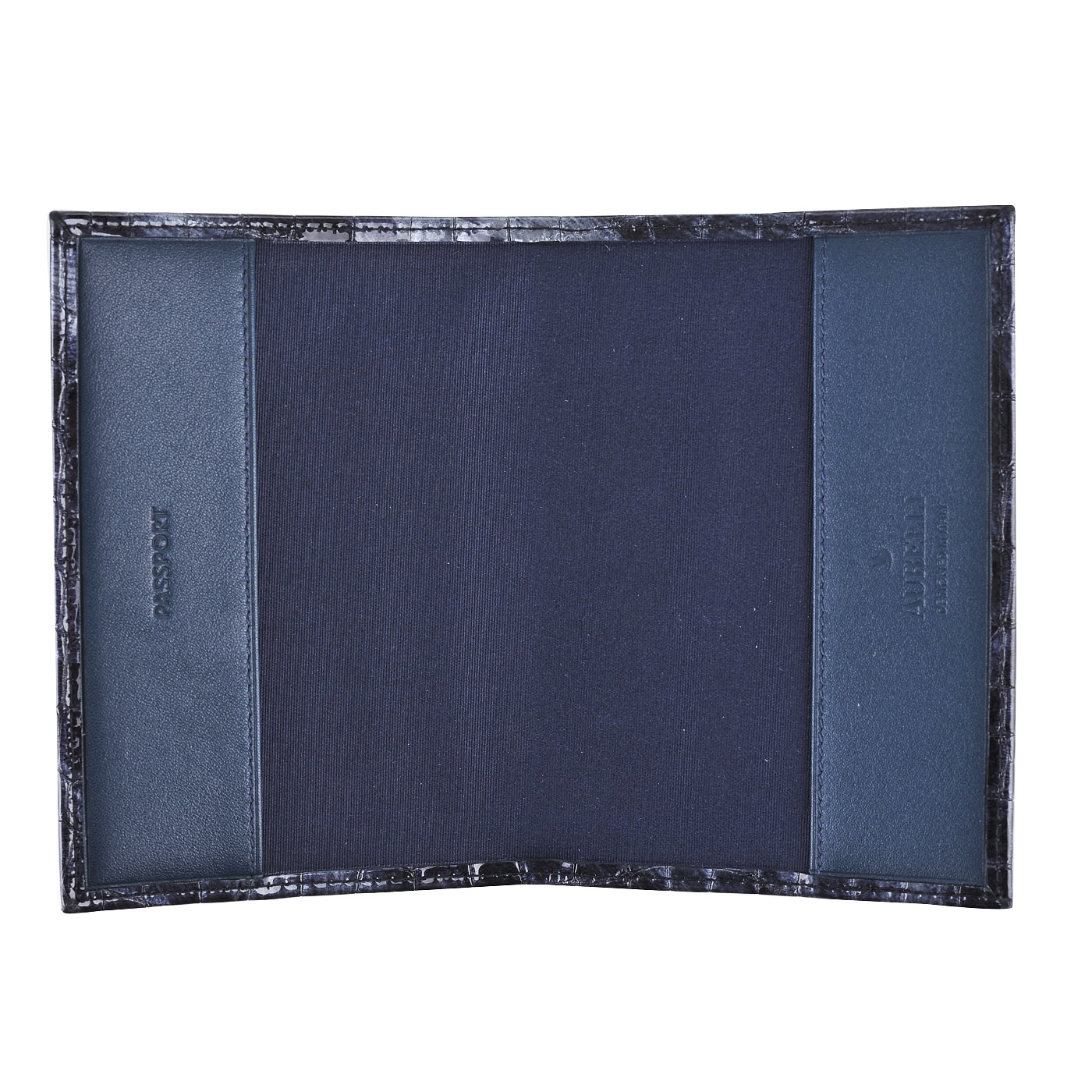 Обложка для паспорта с отделкой под крокодиловую кожу Aurelli Divine