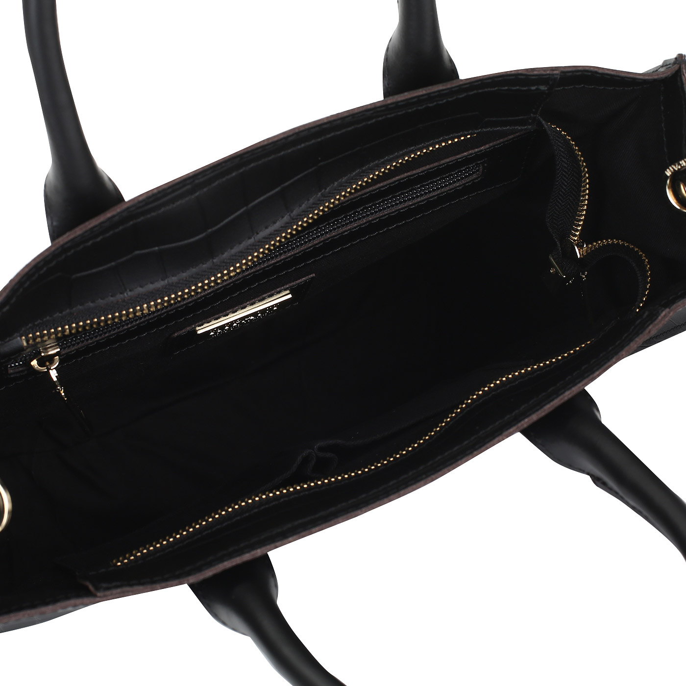 Сумка из черной кожи Ripani Cannella