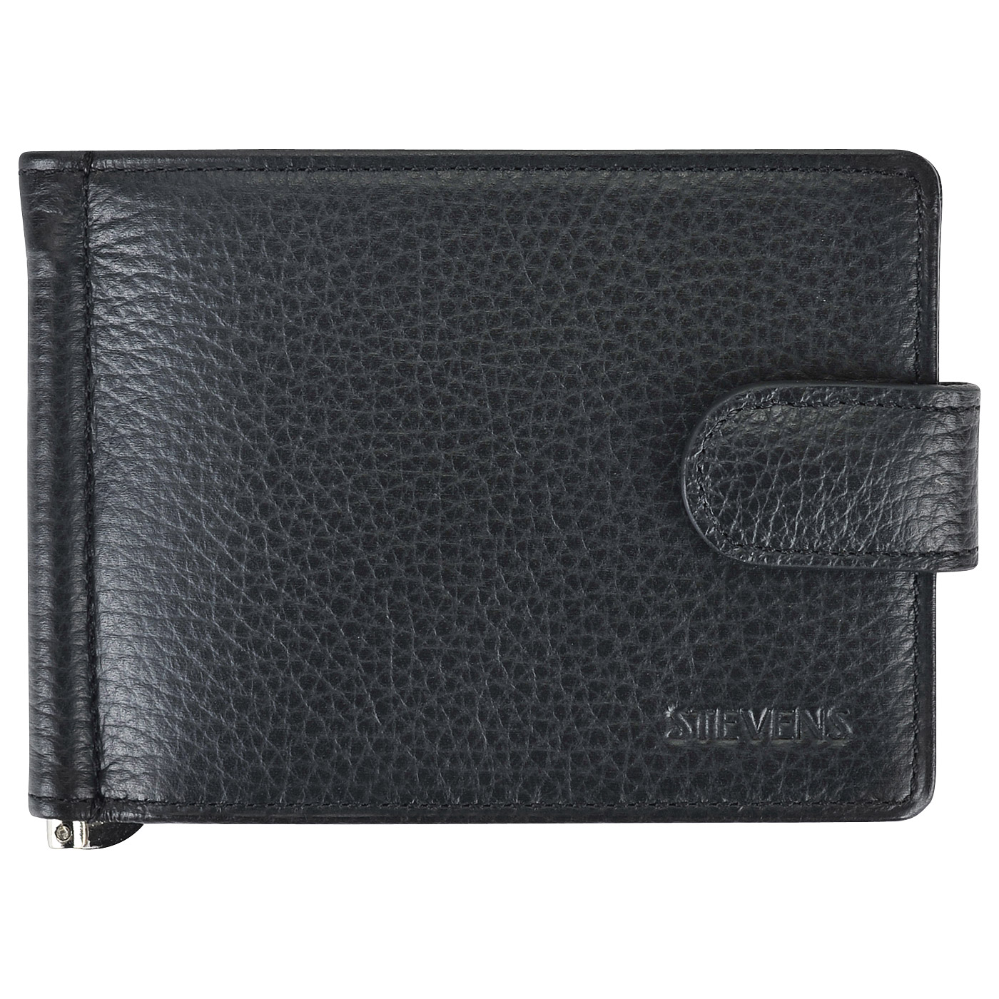 Stevens Кожаный зажим для купюр на кнопке