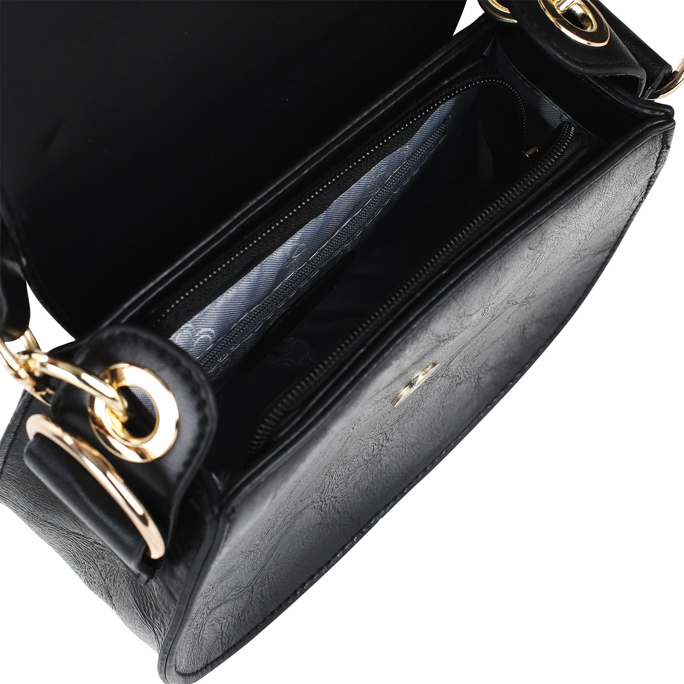 Черная сумочка-седло Dispacci 