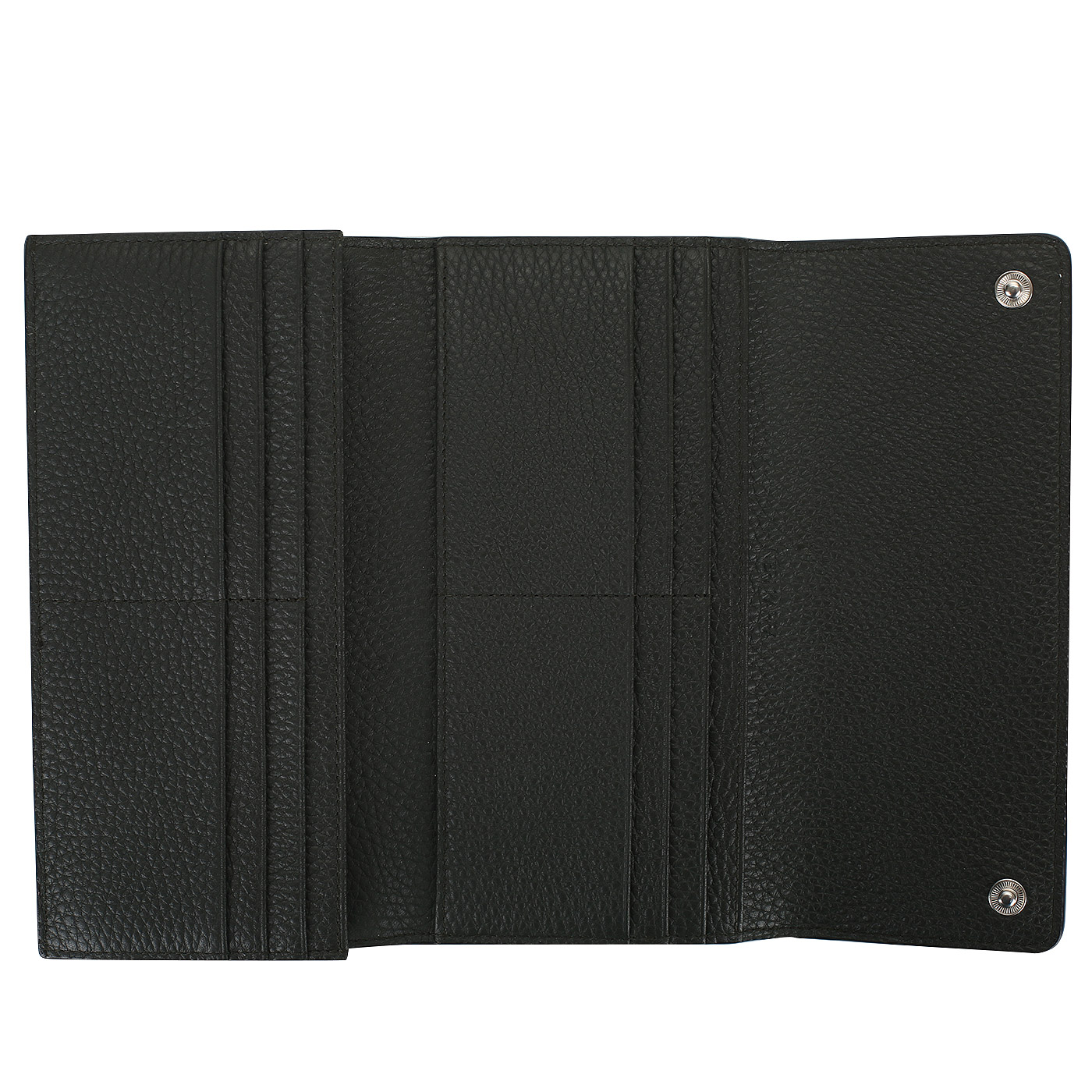 Кожаный кошелек цвета графит Neri Karra 