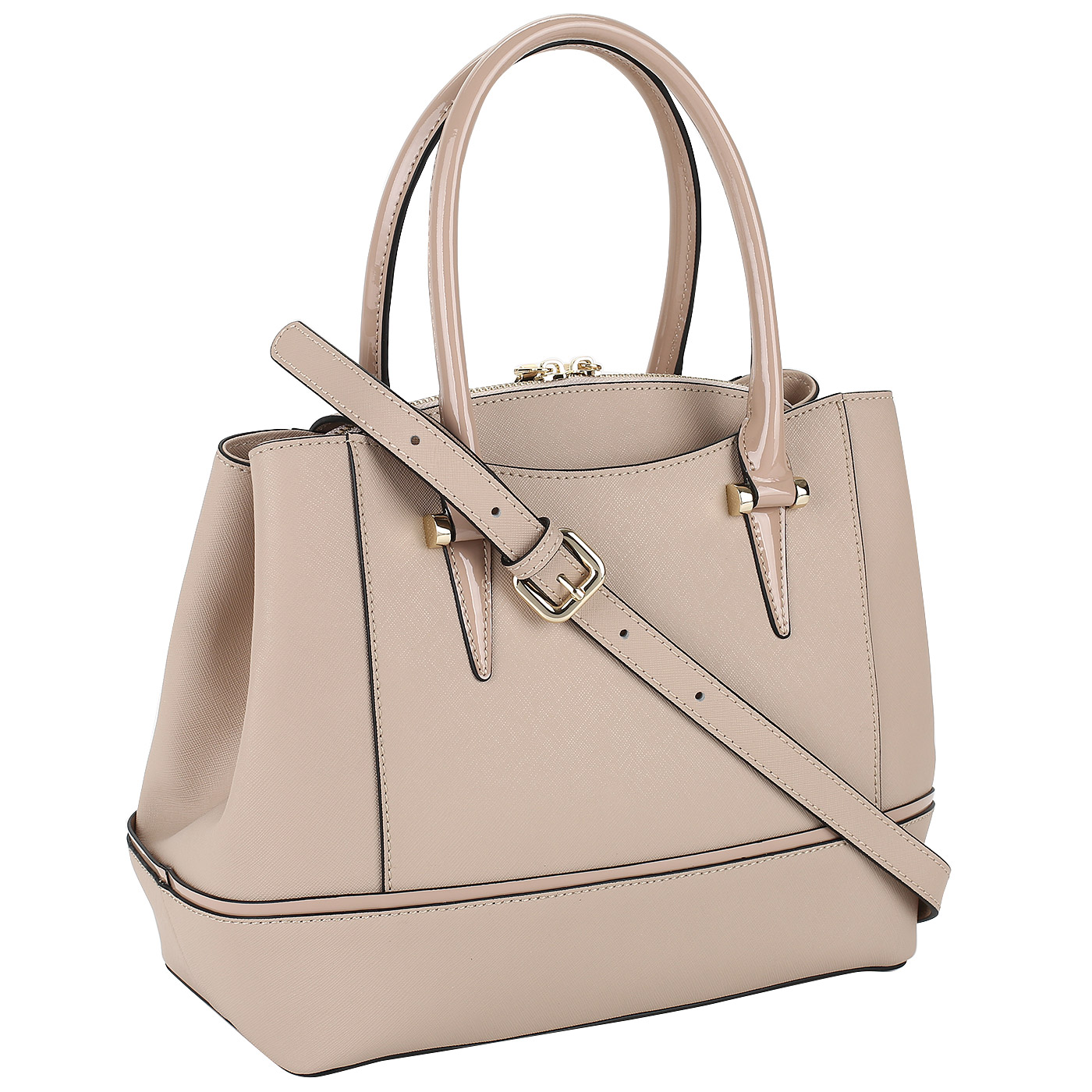 Женская сумка из сафьяна на двойной молнии Fiato Dream 