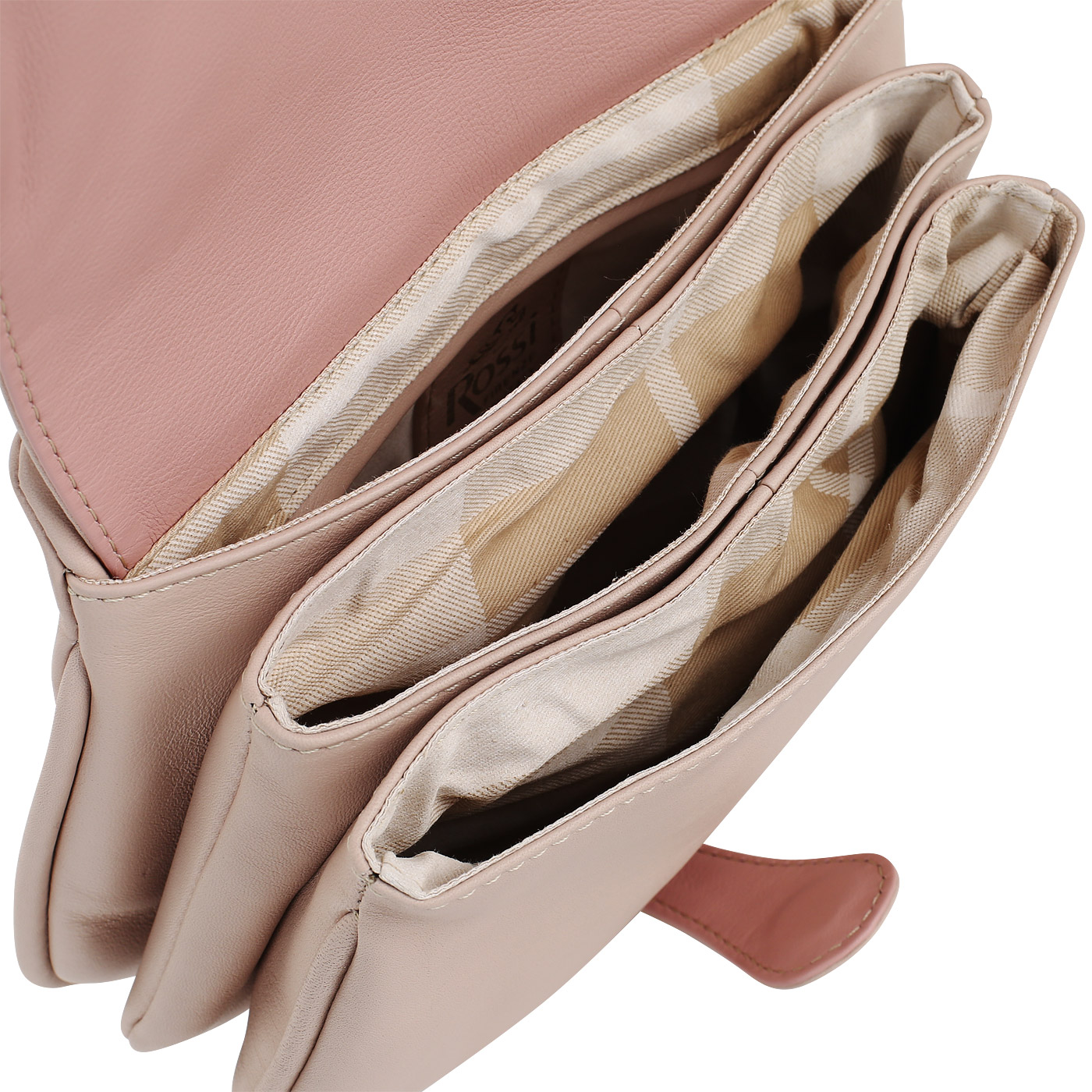 Кожаная сумочка с откидным клапаном Bruno Rossi 