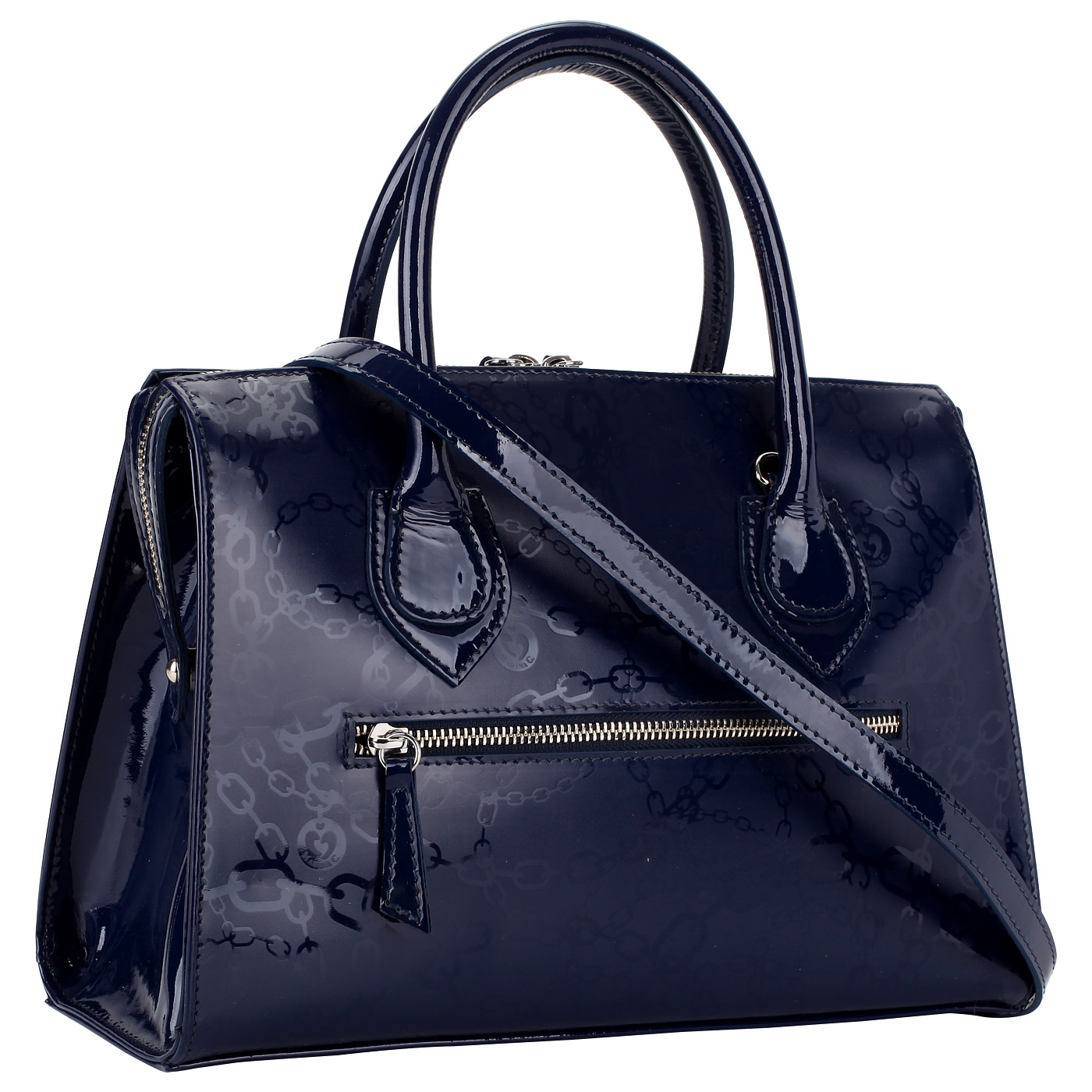 Лакированная кожаная сумка Marina Creazioni 