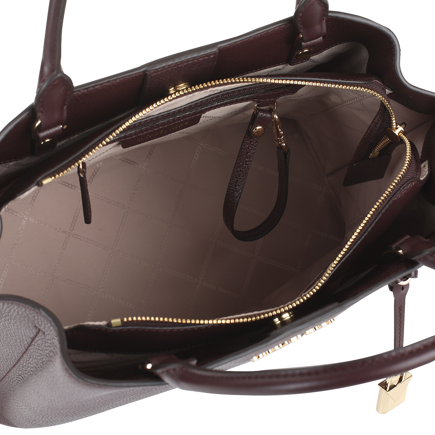 Бордовая сумка-тоут Michael Kors Arielle