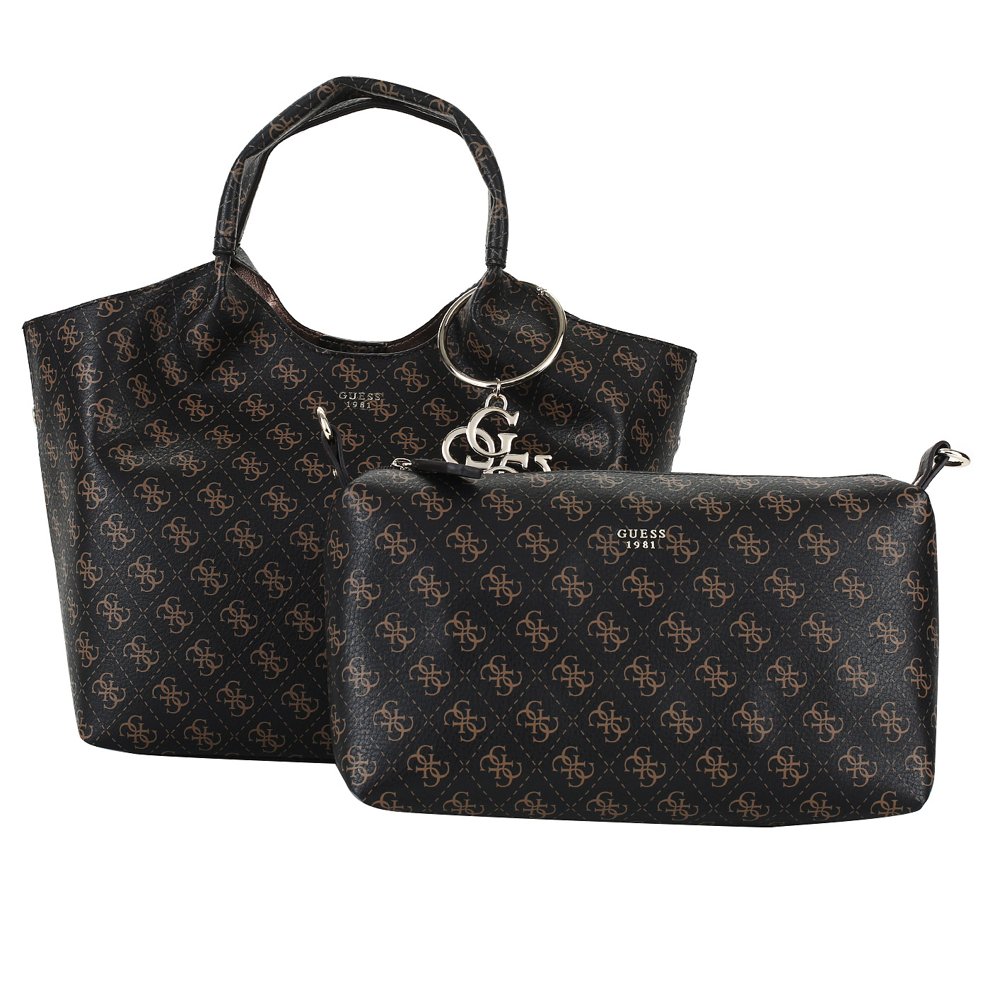 Мягкая сумка-шоппер Guess Flora