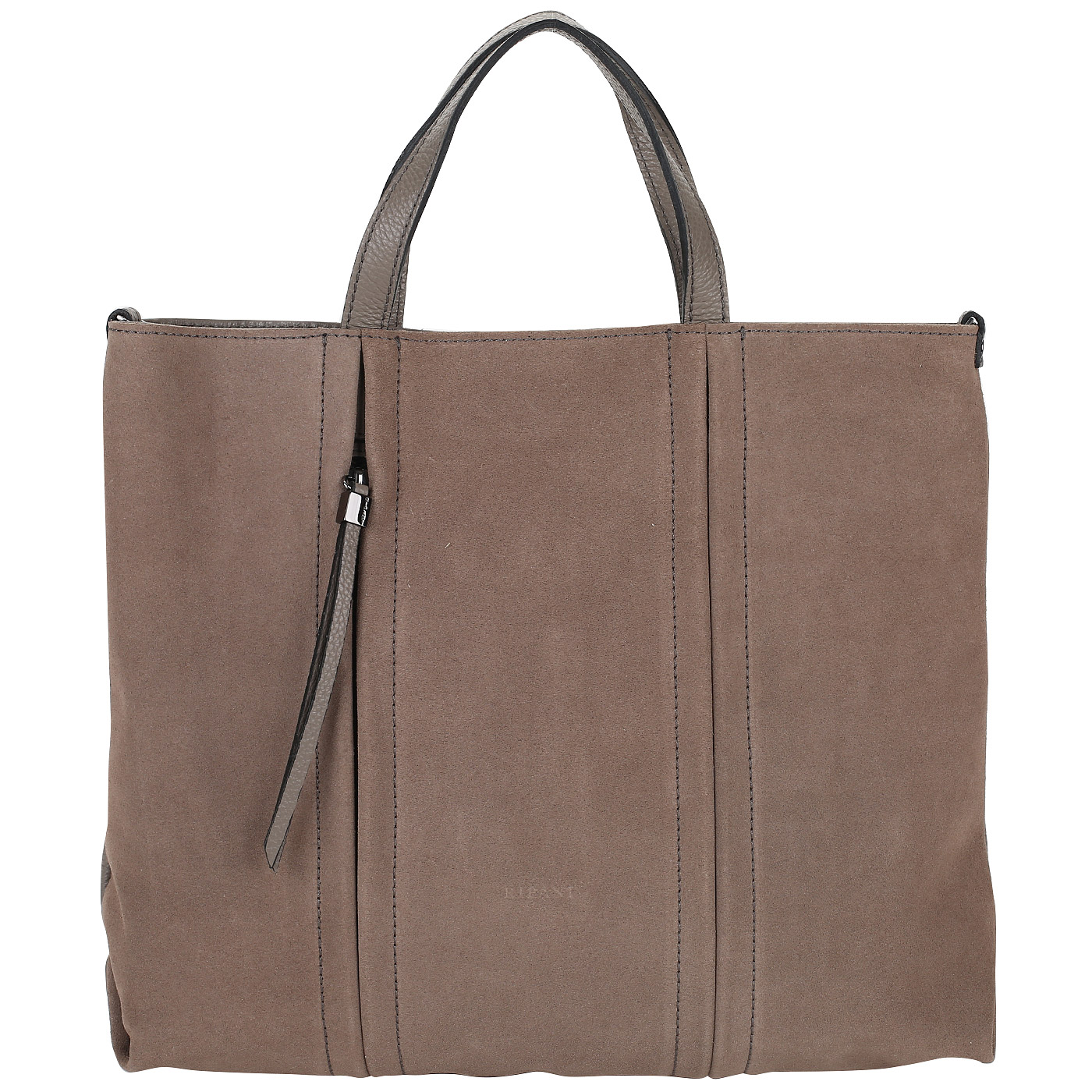 Ripani Вместительная сумка из кожи и замши